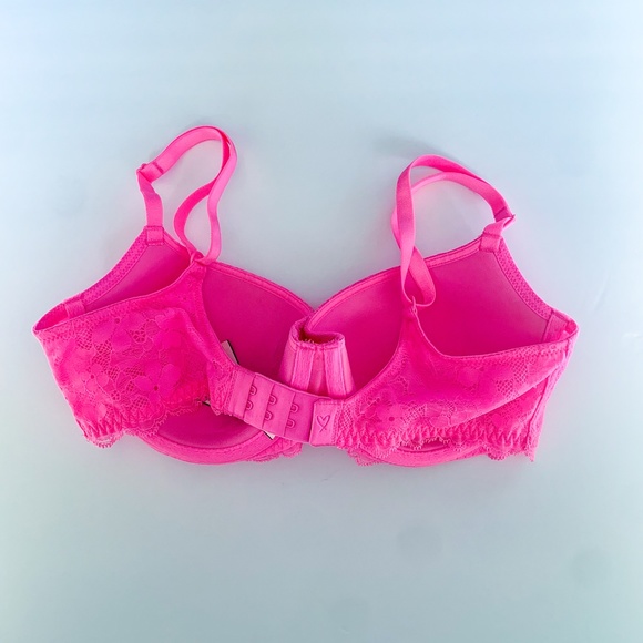 Victoria's Secret Hot Pink Dream Angels Lined Balconet Bra - Picture 2 of 4